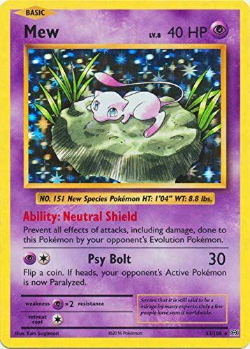 Imagem de Carta Pokémon Mew Holo - XY Evolutions (53/108)