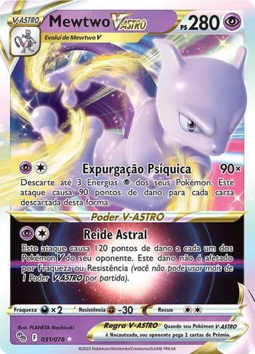 Imagem de Carta Pokémon Mewtwo V-astro em Portugues