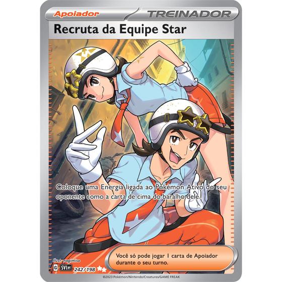 Imagem de Carta Pokémon - Recruta da Equipe Star 242/198 - Escarlate Violeta SV1 - Copag