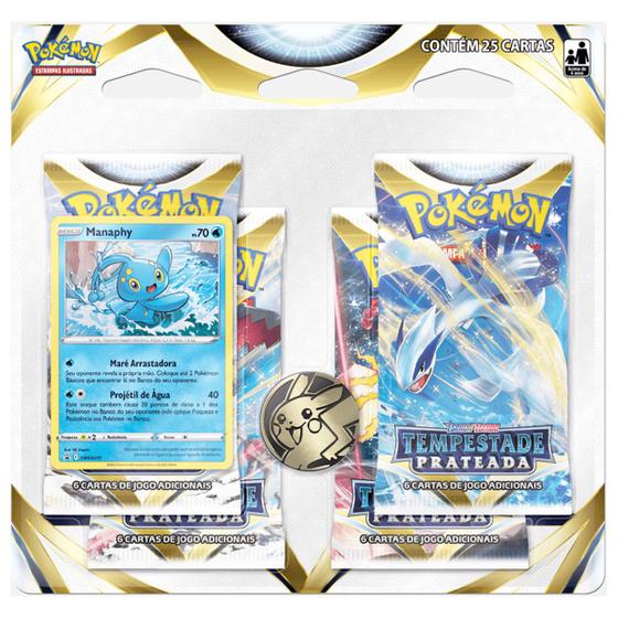 Imagem de Carta Pokémon Tempestade Prateada Blister Quádruplo