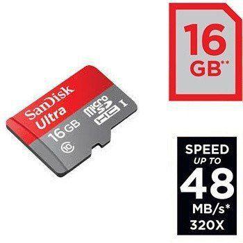 Imagem de Cartão 16gb Micro Sdhc  Ultra Classe 10 Sd Sandisk