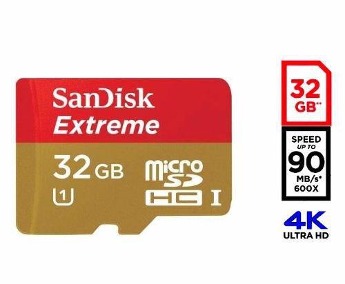 Imagem de Cartão 32gb Memoria MicroSd 4k Sandisk Classe 10 Extreme