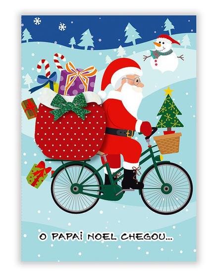 Cartão Artesanal Natal Papai Noel Bike A6+ - Fina Ideia - Organização de  Escritório - Magazine Luiza