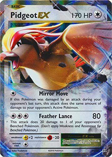 Imagem de Cartão colecionável Pokémon Pidgeot-EX XY Evolutions Holo Rare