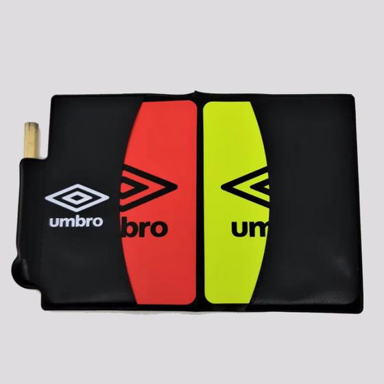 Imagem de Cartão de Árbitro Umbro Vermelho e Amarelo