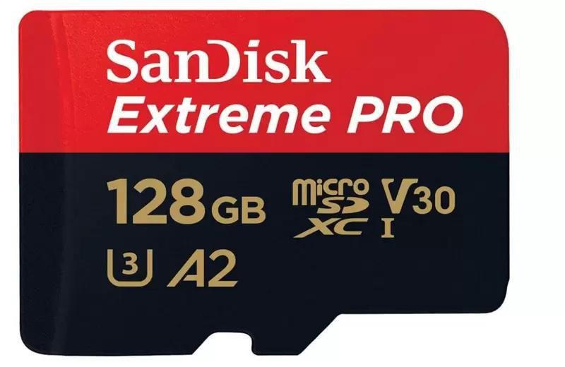 Imagem de Cartão de Memória 128gb Micro Sd Extreme Pro 200mbs Sandisk (Drones, Câmeras de Ação)