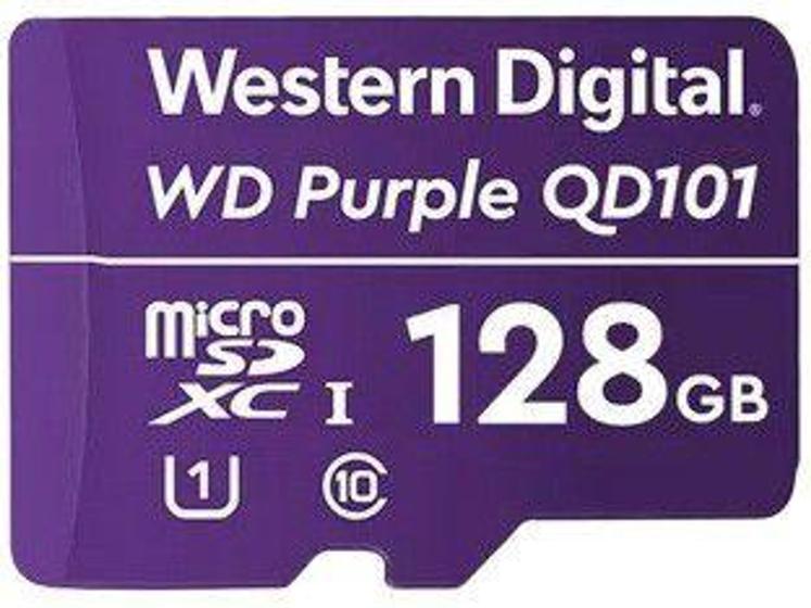 Imagem de Cartão de Memória 128GB Micro SD Western Digital - Classe 10 Câmera de Segurança WD Purple