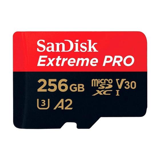 Cartão de Memória 256 gb MicroSD Sandisk Extreme PRO 4k Uhd/Full Hd Para Smartphone/Câmera Menor preço em Cartão de Memória 256 gb MicroSD Sandisk Extreme PRO 4k Uhd/Full Hd Para Smartphone/Câmera