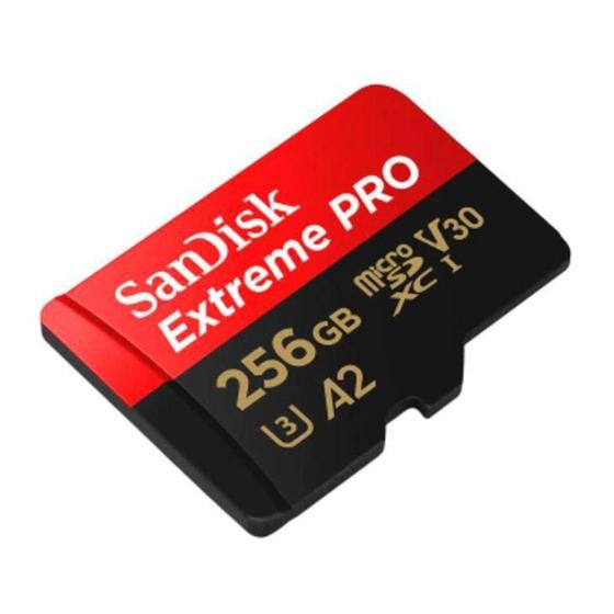 Imagem de Cartão de Memória 256gb Micro Sd Extreme Pro 200mbs Sandisk (Drones, Câmeras de Ação)