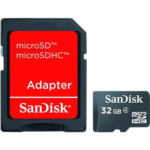 Imagem de Cartão De Memória 32Gb Classe 4 Micro Sd + Adaptador SD