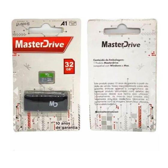 Imagem de Cartão de Memoria 32GB com Adaptador MasterDrive