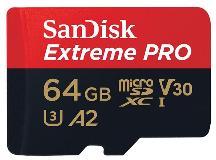 Imagem de Cartão de Memória 64gb Micro Sd Extreme Pro 200mbs Sandisk (Drones, Câmeras de Ação)