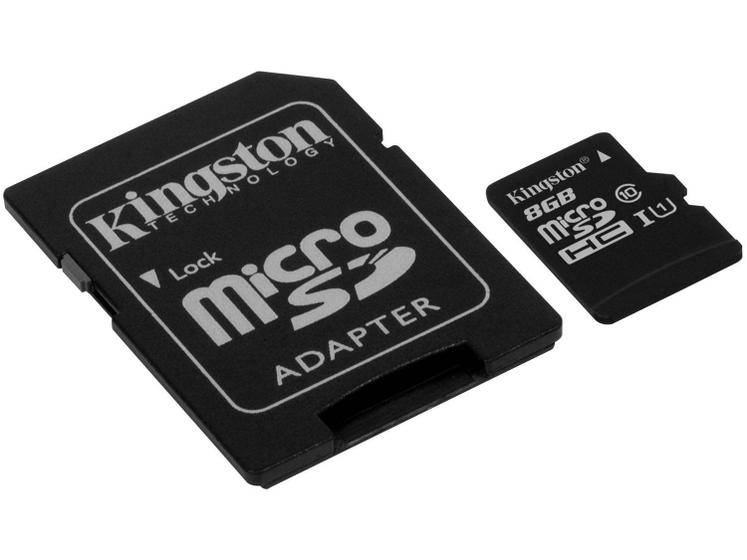 Imagem de Cartão de Memória 8GB Micro SDHC com Adaptador