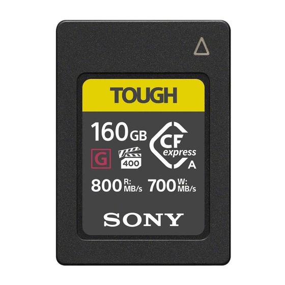 Imagem de Cartão de Memória Cfexpress Sony Tipo A 800/700 MB/s 160 GB