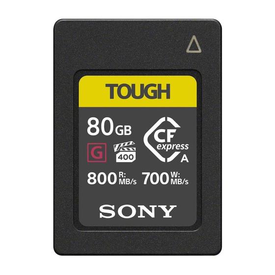 Imagem de Cartão de Memória Cfexpress Sony Tipo A 800/700 MB/s 80 GB