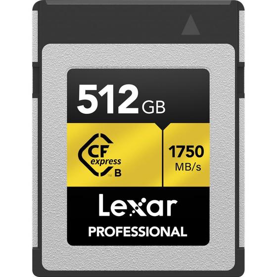 Imagem de Cartão de Memória Cfexpress Tipo B Lexar Professional Gold Series 1750-1000 MB/s 512 GB (LCXEXPR512G-Rneng)