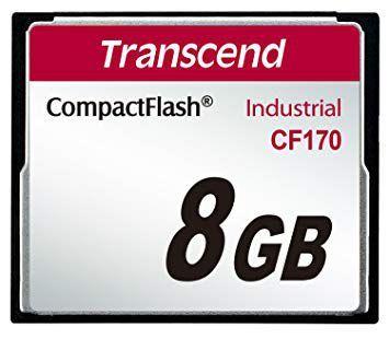 Imagem de Cartão de memória Compact Flash CF Transcend 8GB 170X Industrial