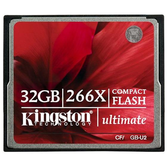 Imagem de Cartão de memória CompactFlash Kingston 32GB 266x