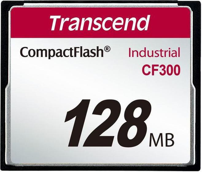 Imagem de Cartão de memória CompactFlash Transcend 128MB TS128MCF300 300x Industrial