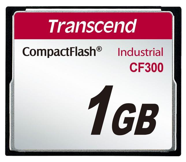 Imagem de Cartão de memória CompactFlash Transcend 1GB TS1GCF300 300x Industrial