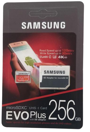 Imagem de Cartão De Memória Em Samsung Evo Plus 256 Gb
