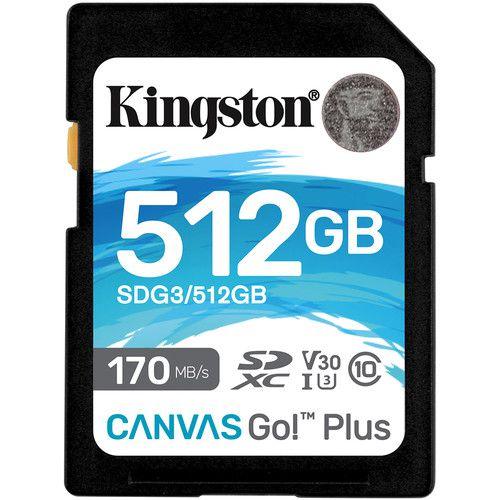 Imagem de Cartão de memória kingston sd xc 512gb go plus uhs-i 170mb/s