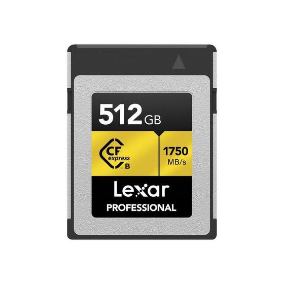 Imagem de Cartão de Memória Lexar Professional Gold Series CFexpress Tipo B 512GB - Velocidade de Leitura 1750