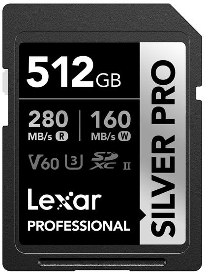 Imagem de Cartão de memória Lexar Professional SILVER PRO SDXC 512GB UHS-II