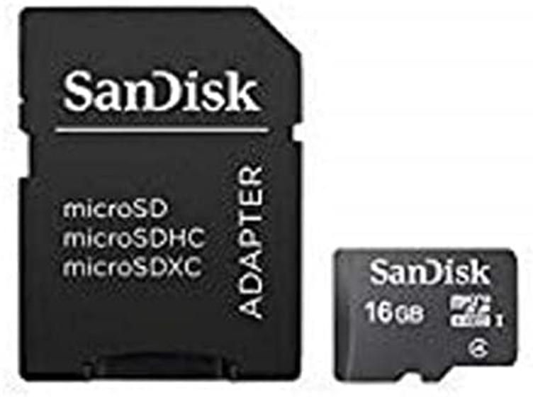 Cartão De Memória Micro Sd 16gb Sandisk SDSDQM-016G-B35 GERAÇAO 4 ...