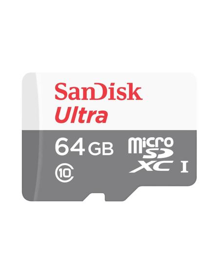 Imagem de Cartão de Memória Micro SD SANDISK 64GB Classe 10 Ultra Com Adaptador SD - ORIGINAL