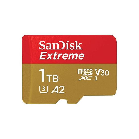 Imagem de Cartão De Memória Micro Sd Sandisk Extreme 1Tb U3 190-130 Mb/S Com Adaptador