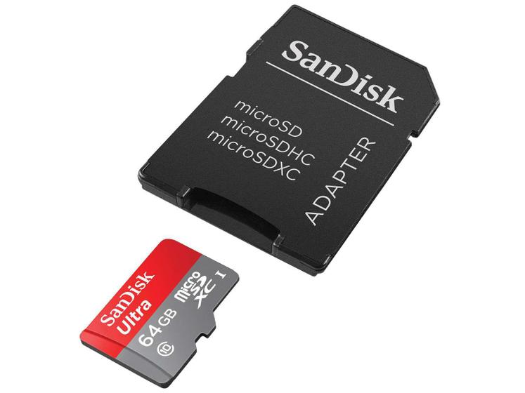 Imagem de Cartão de Memória Micro SDHC 64GB com Adaptador