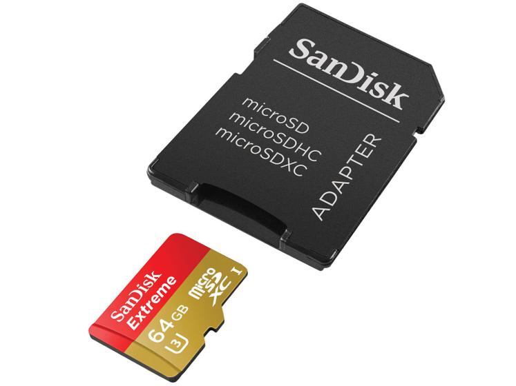 Imagem de Cartão de Memória Micro SDXC 64GB com Adaptador