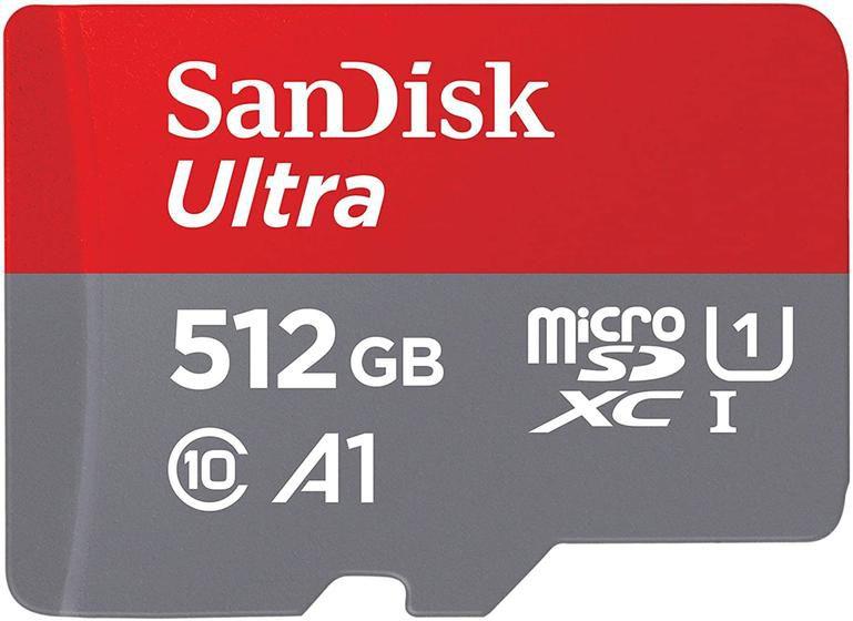 Cartão De Memória Micro Sdxc Sandisk Ultra 512gb Menor preço em Cartão De Memória Micro Sdxc Sandisk Ultra 512gb