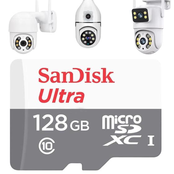 Imagem de Cartão De Memória Microsd Tf 128gb Para Câmera De Segurança