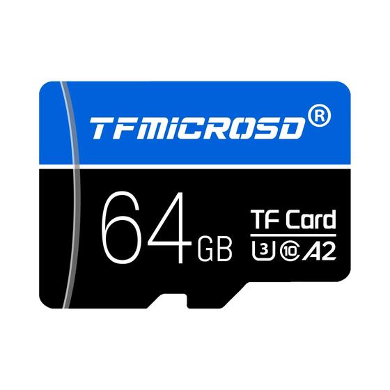 Imagem de Cartão de Memória microSDXC 32GB/64GB/128GB/256GB U3 C10 A2 - Alta Velocidade para Câmeras