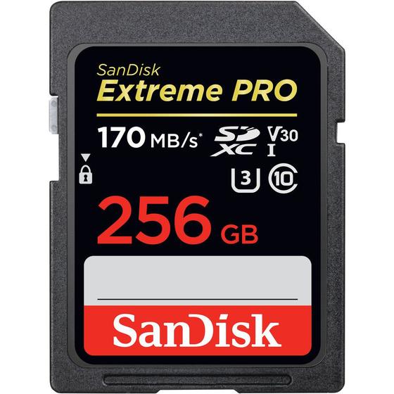 Imagem de Cartão de memória sandisk 256gb extreme pro sdhc - 170mb/s