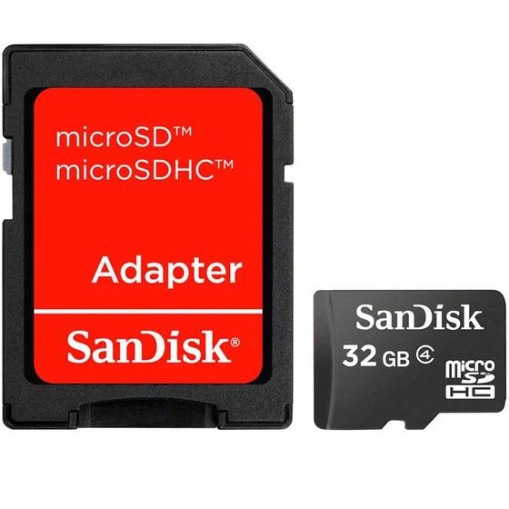 Imagem de Cartão de Memória Sandisk 32gb MicroSD Com Adaptador