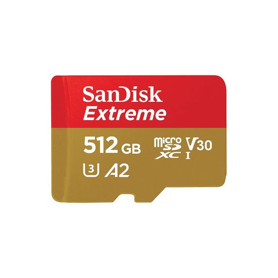 Imagem de Cartão de memória SanDisk 512GB Extreme microSDXC UHS-I com adaptador