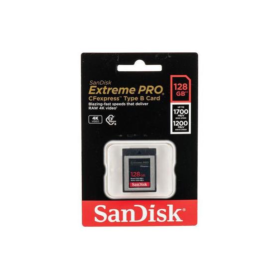 Imagem de Cartão De Memória Sandisk Cfexpress Tipo B Sdcfe 128G Gn4Nn 1700 Placa Mãe S Pro