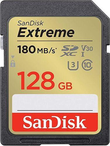 Cartão de Memoria Sandisk Extreme Sd 128gb/180mbs Menor preço em Cartão de Memoria Sandisk Extreme Sd 128gb/180mbs