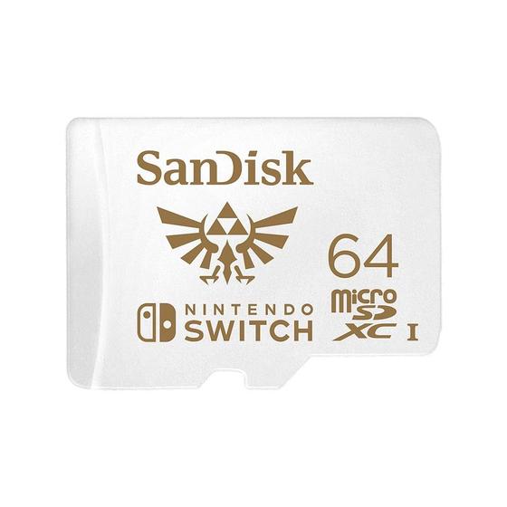 Cartão de Memória SanDisk Micro SD Nintendo Switch 64GB - SDSQXAT-064G ...