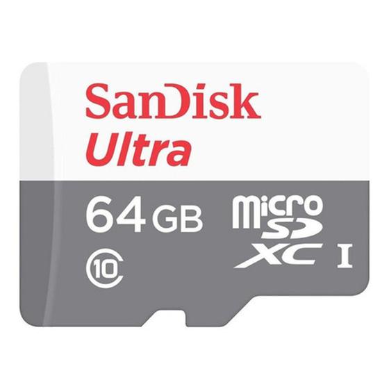 Imagem de Cartão de Memória SanDisk Micro Ultra SD Classe 10 64GB 100MB/S Câmeras WI-FI Celular Smatphone Tablet