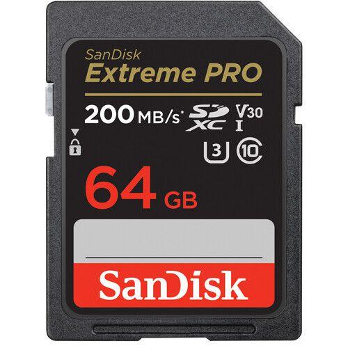 Imagem de Cartão de memória sandisk sd xc 64gb extreme pro 200 mb/s