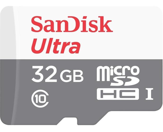 Imagem de Cartao de Memoria Sandisk Ultra 32GB 100MBS Classe 10 - (SDSQUNS-032G-GN3MA)