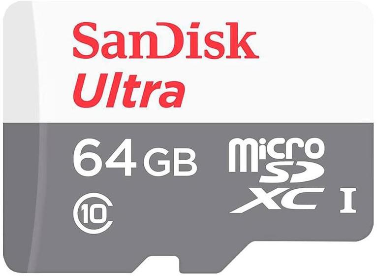 Imagem de Cartao De Memoria Sandisk Ultra 64gb - 100mb/S - Sdsqunr-064g-Gn3ma