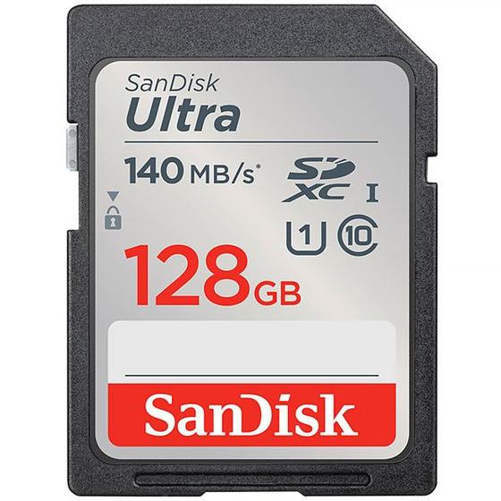 Imagem de Cartao de Memoria SD de 128GB Sandisk Ultra SDSDUNB-128G-GN6IN - Preto/Cinza