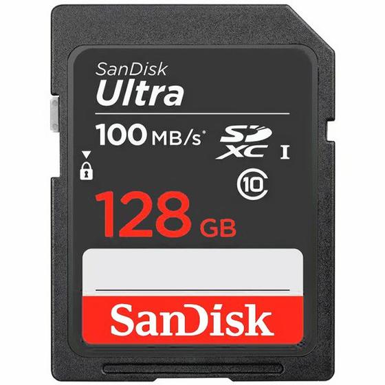 Imagem de Cartao de Memoria SD de 128GB Sandisk Ultra SDSDUNR-128G-GN3IN - Preto