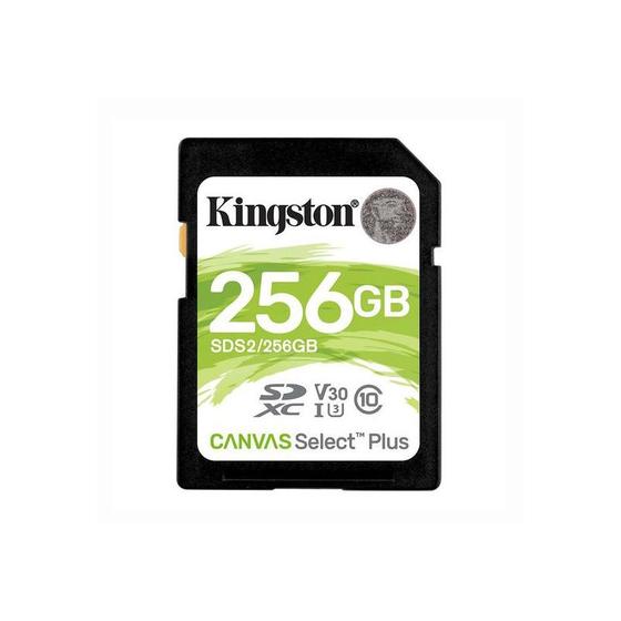 Imagem de Cartão De Memória Sd Kingston C10 U3 Canvas Select Plus 256Gb