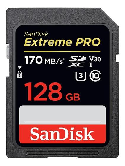 Cartão de Memória SD SanDisk Extreme Pro 128gb Menor preço em Cartão de Memória SD SanDisk Extreme Pro 128gb